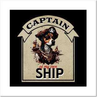 Captain of my own Ship (Dog) Posters and Art